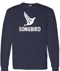 Songbird T-Shirt (long sleeve, navy)