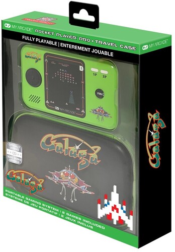 My Arcade Galaga Pocket Player Pro with Travel Case