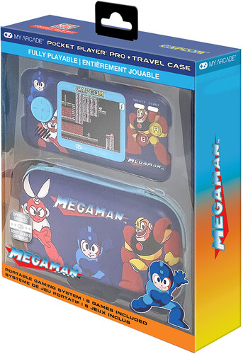 My Arcade Mega Man Pocket Player Pro with Travel Case